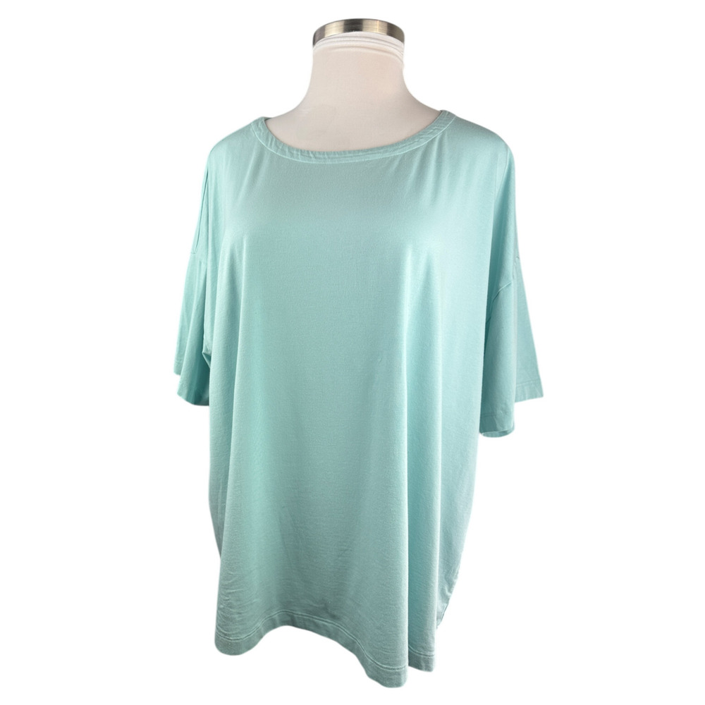 ✨2/$20 J. Jill Luxe Supima Elbow Sleeve Tee Short Sleeve Top Womens Plus Size 4X - Picture 10 of 12